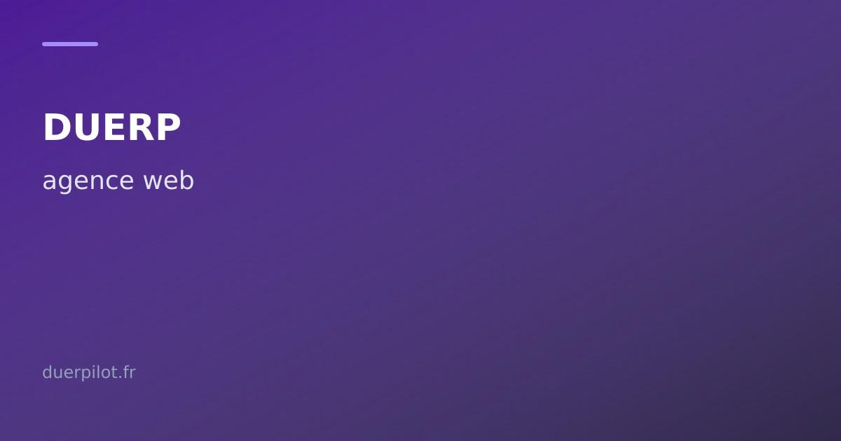 DUERP agence web — TMS, écrans et télétravail