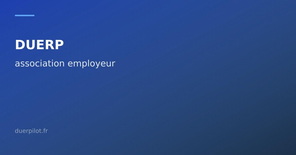 DUERP association employeur — prévention pour structures associatives